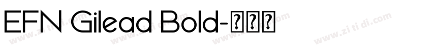 EFN Gilead Bold字体转换